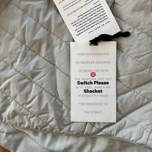 NWT Lululemon Switch Jacket. Size 2